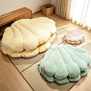 Clam Shell Shaped Kids Sofa – Shredded Foam Filled Giant Pearl Lounger – Fun Baby Couch for Play & Nap